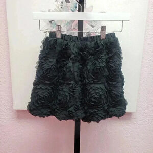 Cherokee Rose Flower Black Skirt
